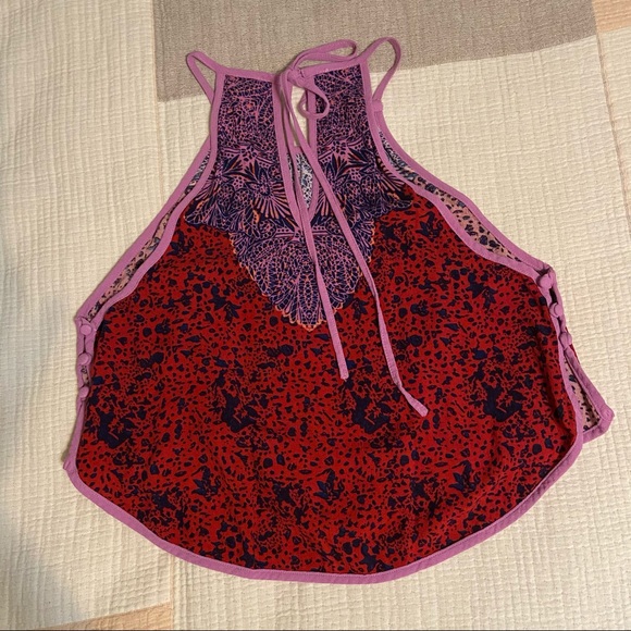 Free People cropped halter top - Picture 2 of 4